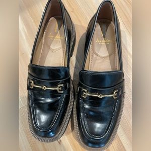 Sam Edelman Laurs Platform Lug Sole Loafer Black Women Size 7M